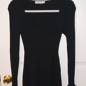 Just Fab black long sleeve sweater dress size small